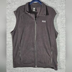 Helly Hansen Black Fleece Vest with HH Logo Men's Xl